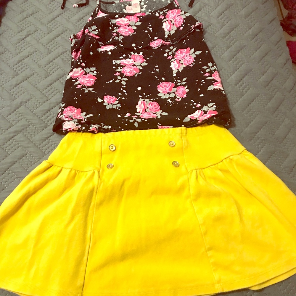 Size 10 girls yellow Gymboree skirt! ☀️☀️
